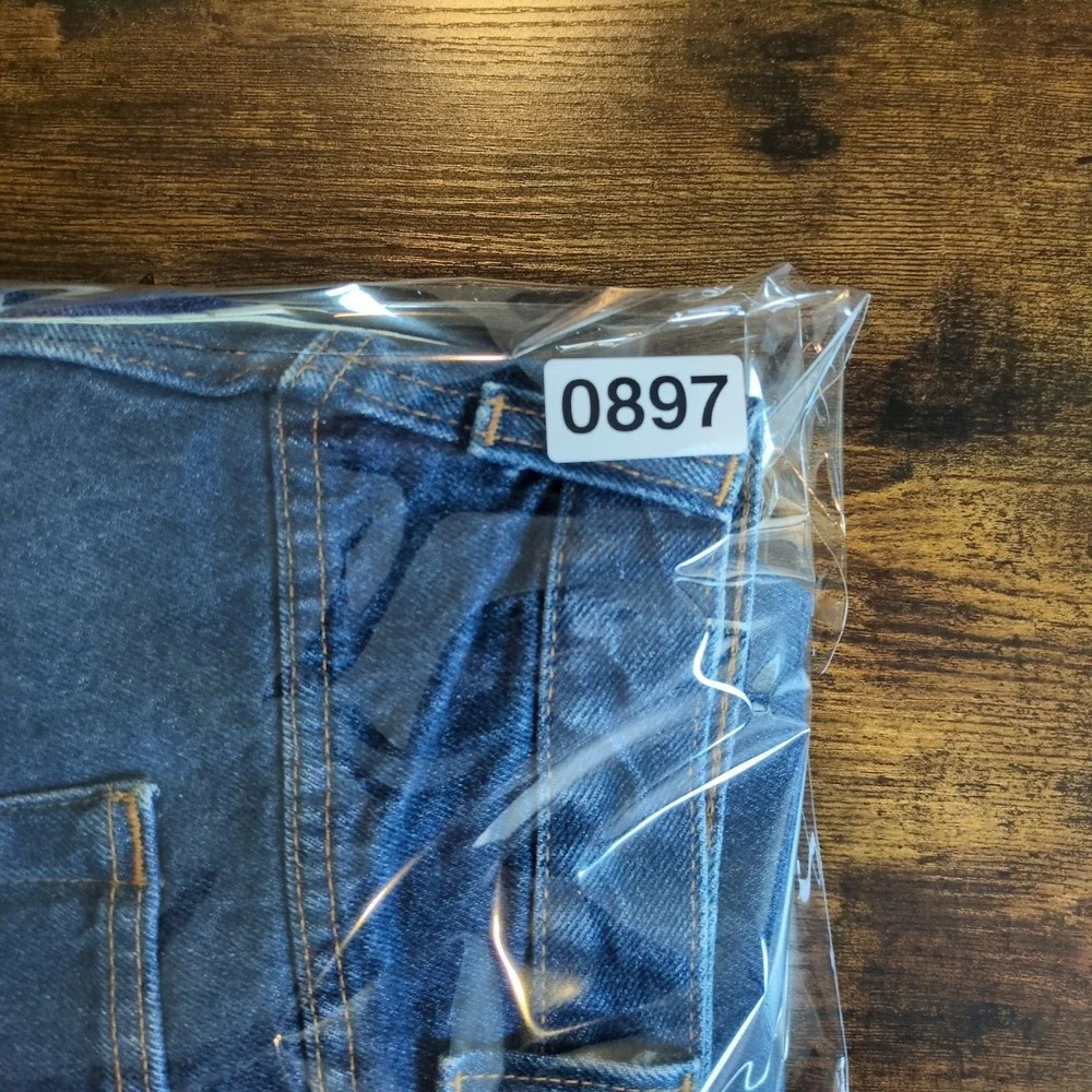 Carhartt Mens Relaxed Fit Straight Leg Dark Wash Blue Denim Jeans 40x34 Workwear